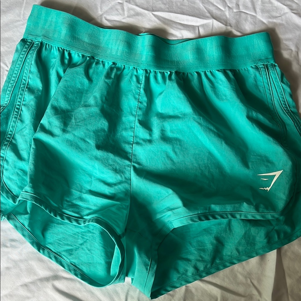 Teal gymshark shorts
